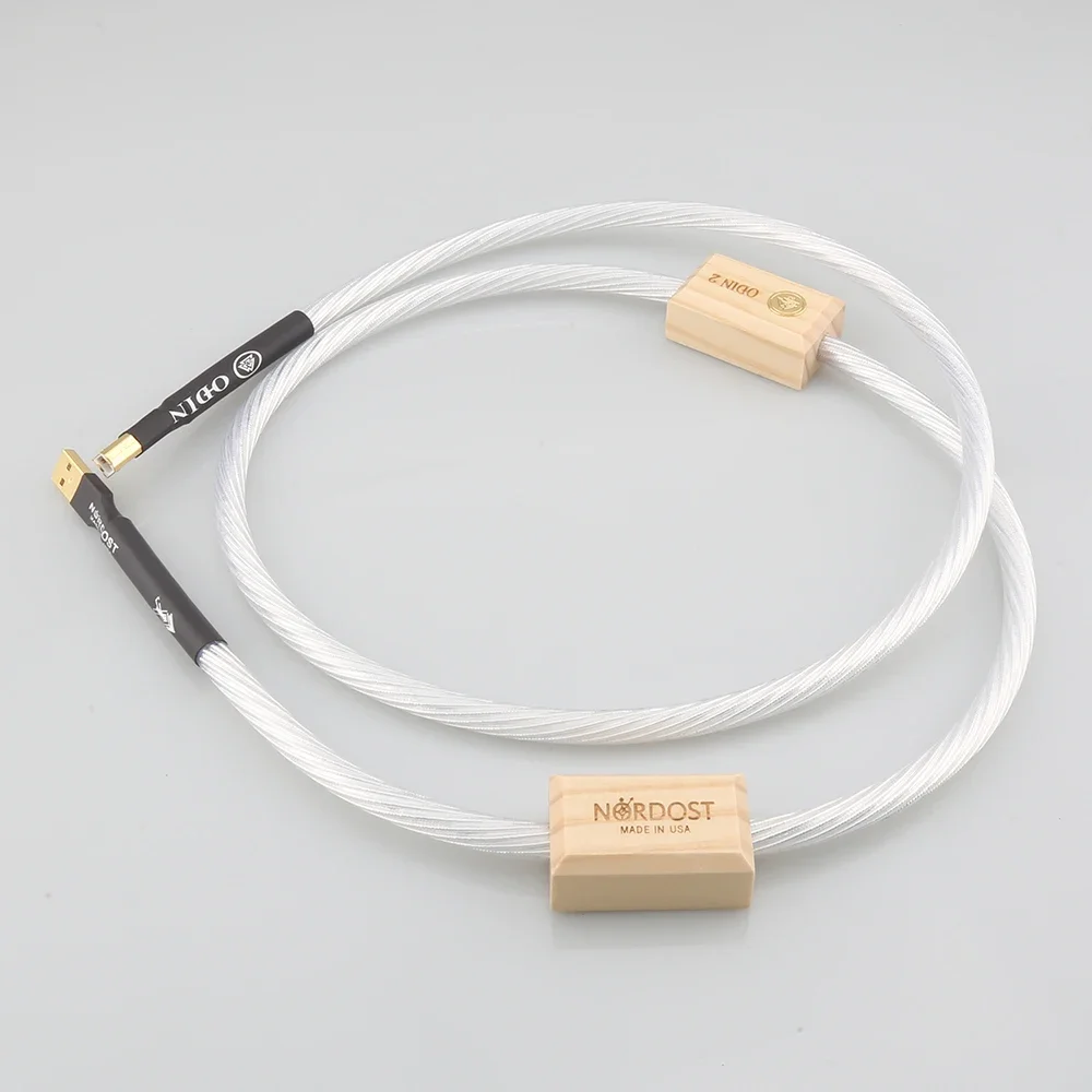 high quality 2 Silver-Plate USB 2.0 Version A-B Cable Computer DAC Decoder Data Cable Sound card cable - Image 5