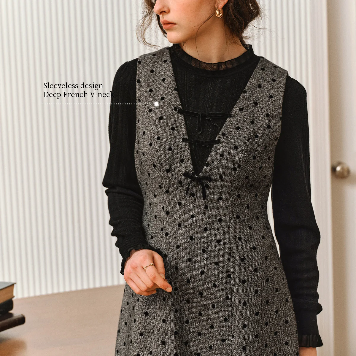 OLrain Dames Franse V-hals Jur - Winter Clothing In French recensie en prijs