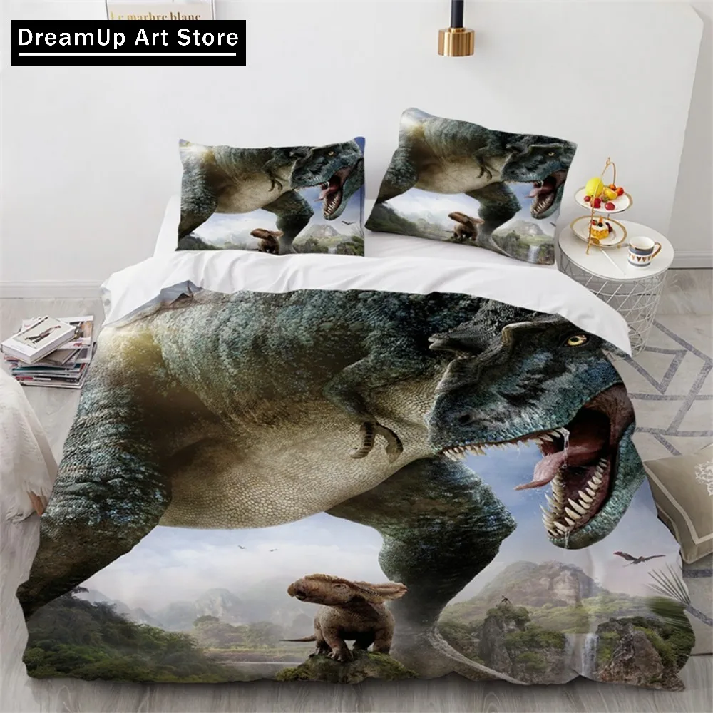 Jurassic World Park Dinosaur Bedding Set Duvet Cover Bed Set Quilt Cover Twin Single Full Queen King Size Boys Adult