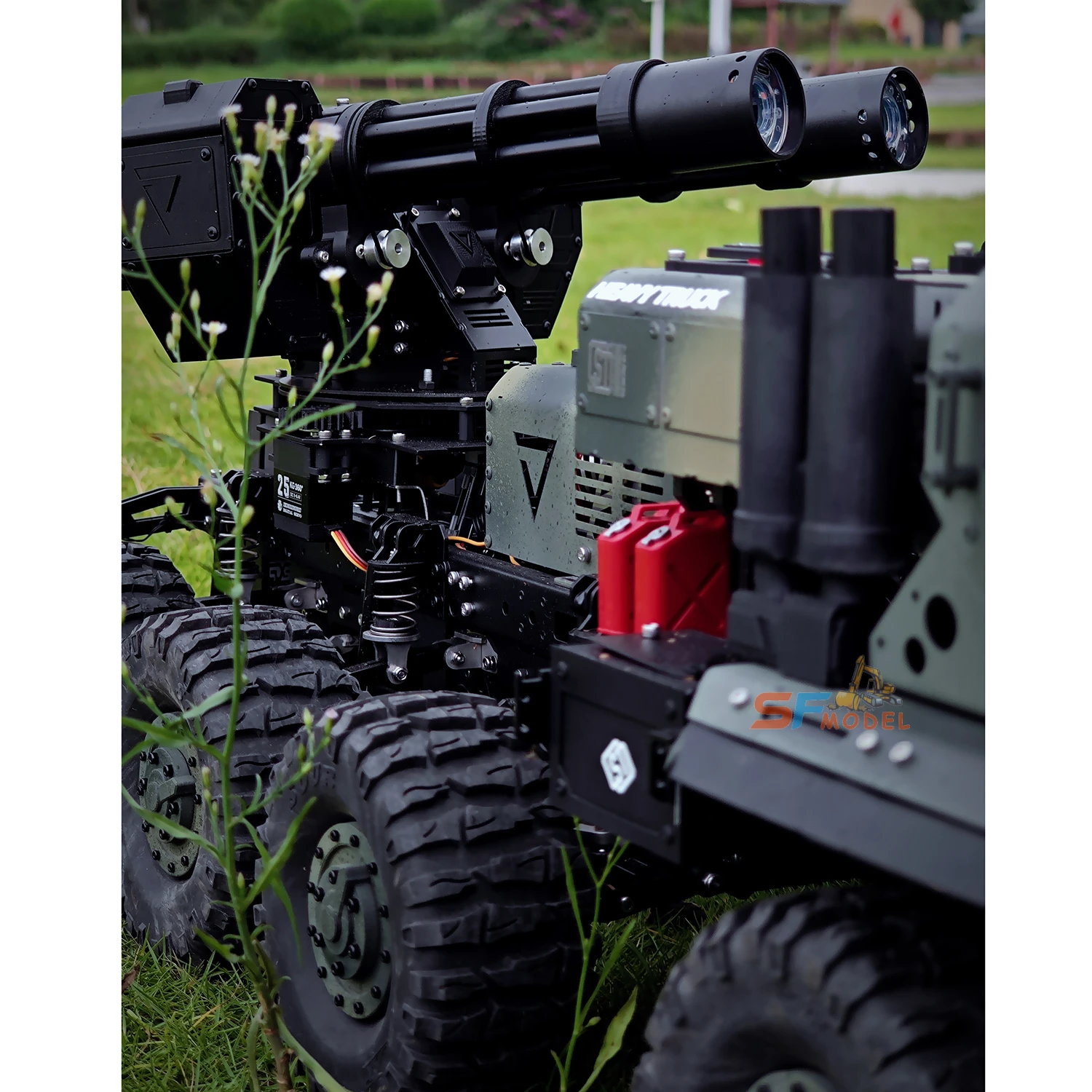 10x10 RC Trucks 1/10 ST10X RC Car RTR Metal Model with Light and Sound Simulation Turret Remote Control Car Model Toy - view 5