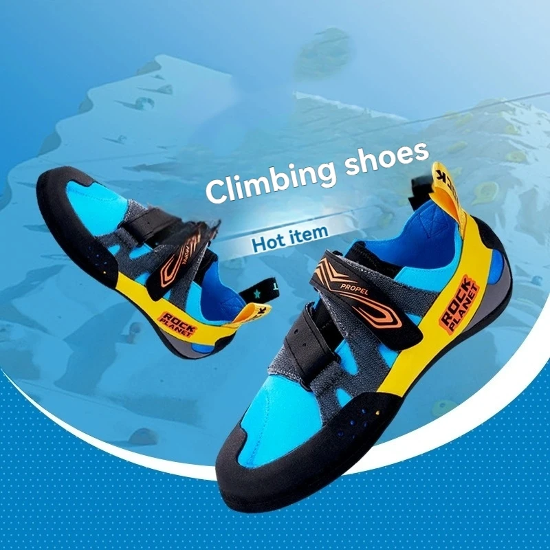 Entry Climbing Shoes - Breathable Ultrafine Fiber Anti-Slip Rubber Sole | Indoor/Outdoor Bouldering Training | Youth/Adult Size
