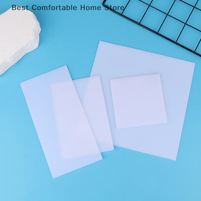 1PC LED Light Translucent Blanks Plate, Acrylic Diffuser Sheet Thickness Plastic