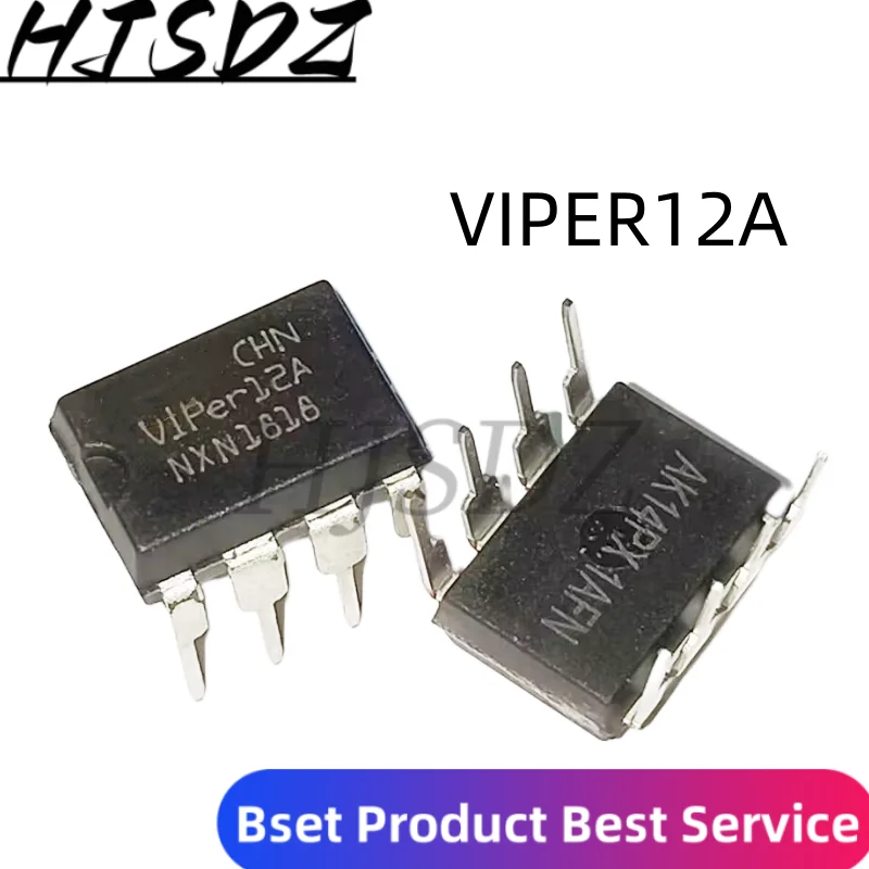 VIPER12A VIPER12 DIP-8 VIPER22A VIPER22 VIPER20A VIPER53 VIPER53A VIPER32A VIPER16L VIPER17L VIPER26L VIPER27L, 10 piezas