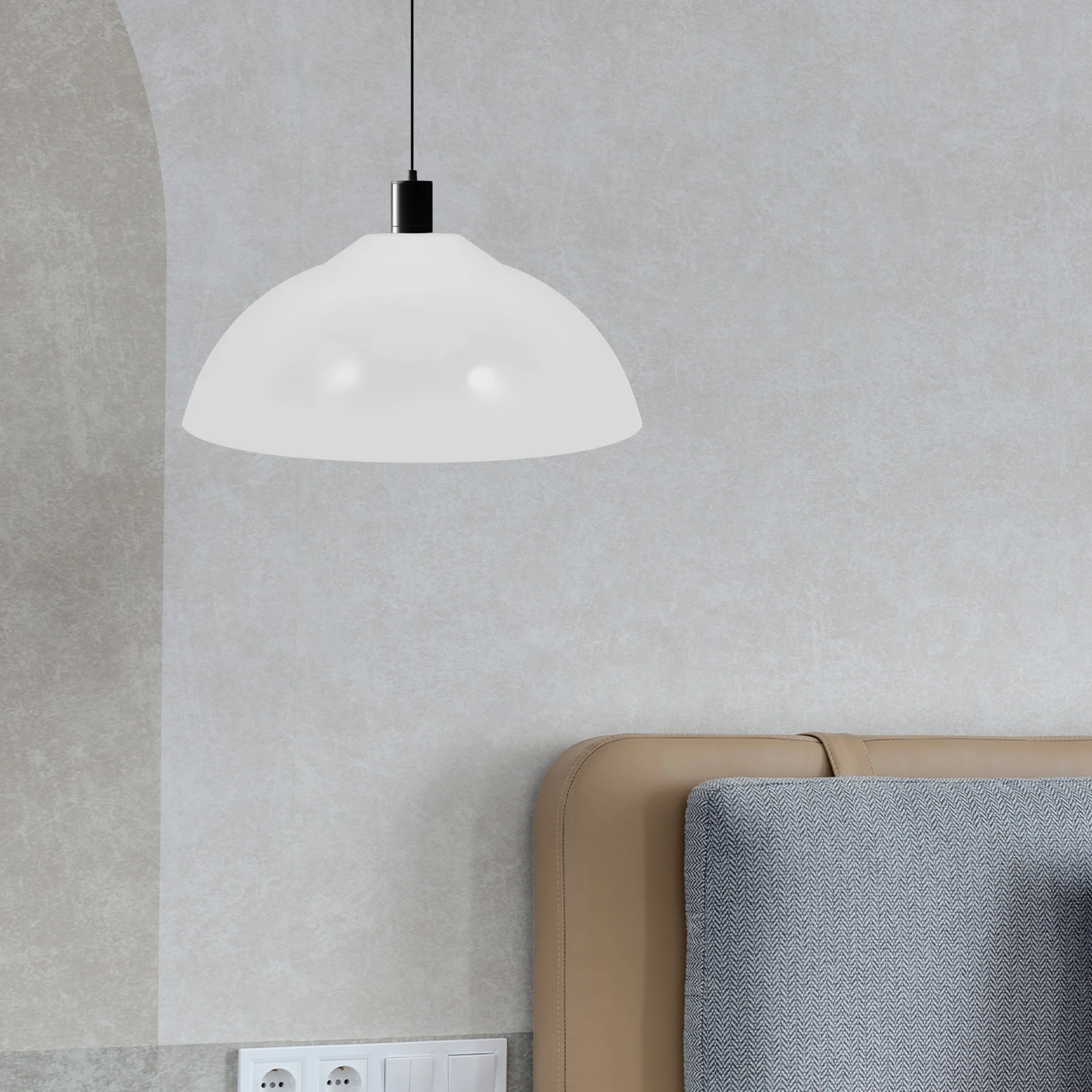 

Decorative Acrylic Lamp Shade for E27 Hanging Light Modern Ceiling Cover Replacement Simple Indoor Light Shade for Home Hotel