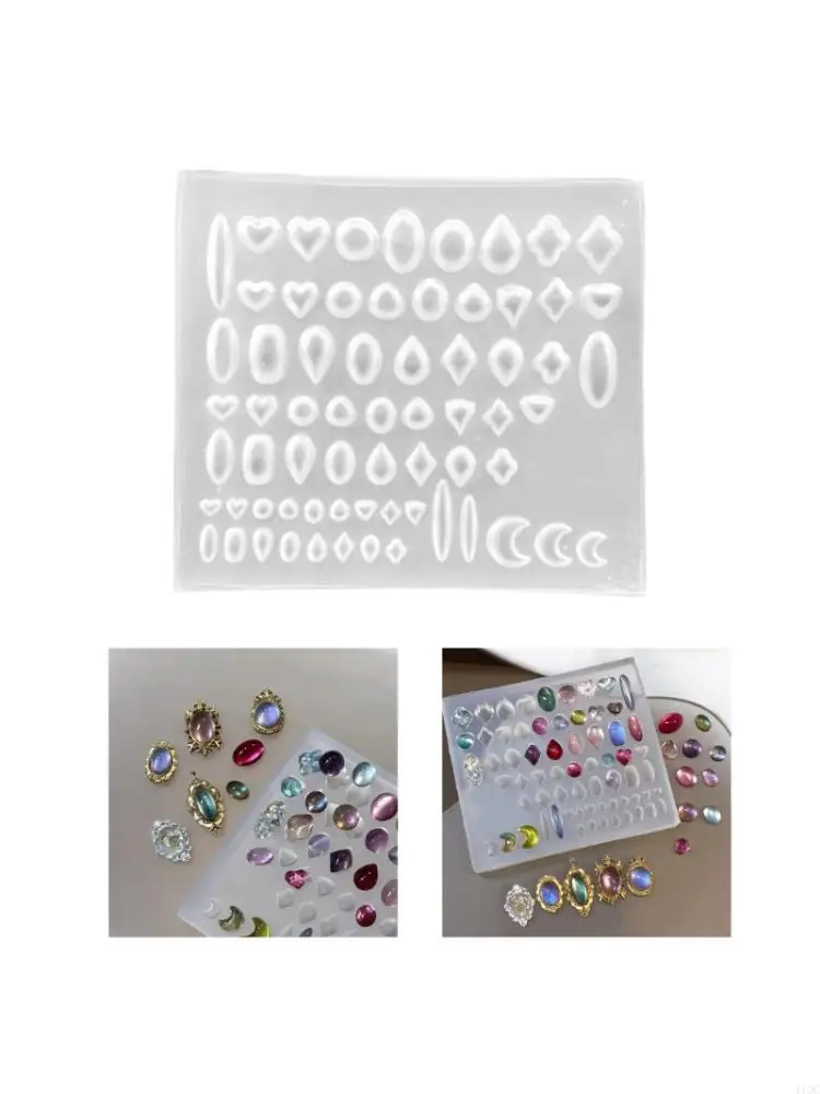 Silicone Mold Crafting Gemstones Shaped Decorations Perfectly