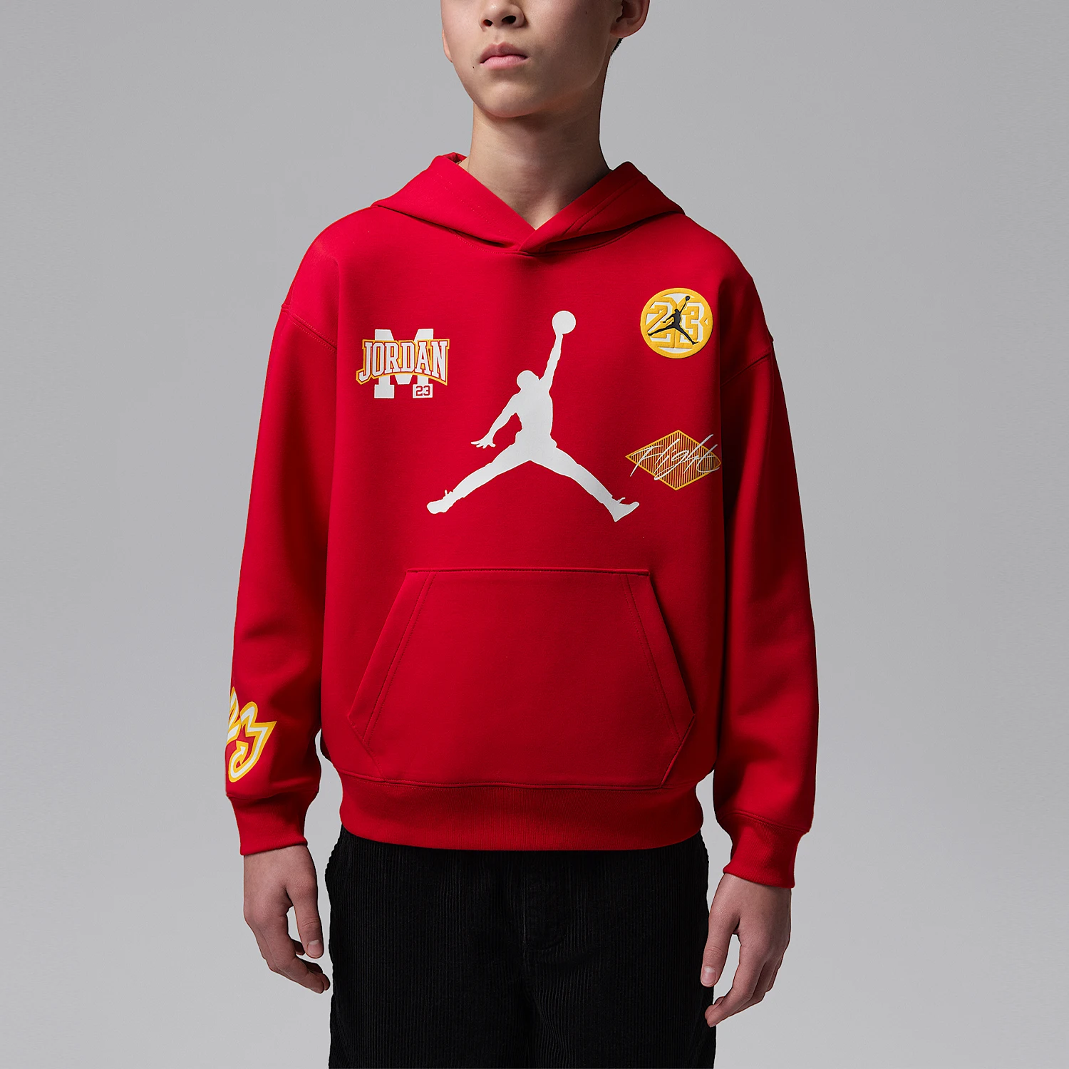 

Оригинальная трикотажная толстовка с капюшоном Nike JORDAN для детей старшего возраста IU5377-687