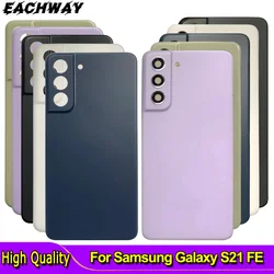 New For Samsung Galaxy S21 FE 5G Battery Back Cover Door Housing Replacement Repair Parts For S21FE Battery Cover