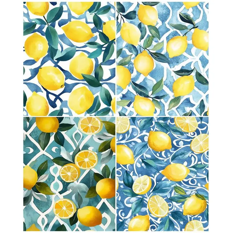 

CHENISTORY DIY Frame Oil Painting By Numbers Lemon Fruit Landscape Acrylic On Canvas Wall Art Picture By Numbers Home Decor