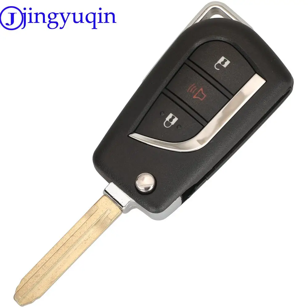 jingyuqin 3/4 Buttons Remote Car Key Control For Toyota Prius 2 Hilux Etios Vios Yaris Corolla HYQ12BBY ID67/G Chip 315 Mhz