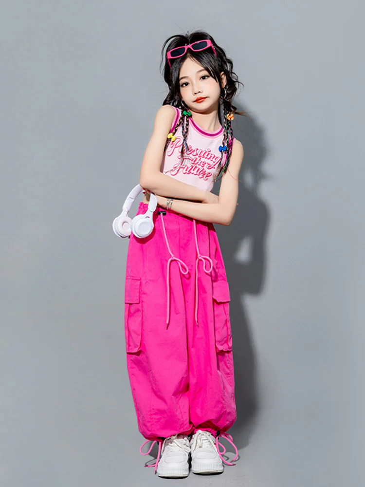 

Girls jazz dance street dance dopamine suit children hiphopThe runway show jazz performance clothing costumes summer clothes