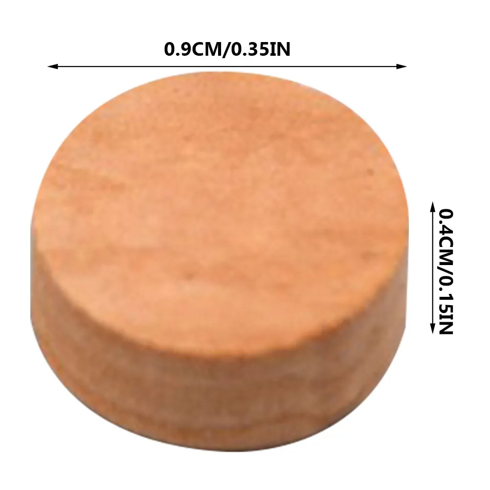8Pcs Natural Wooden Trombone Cork Pads Replacement for Trombone Water Key Trumpet Cornet Tuba Brass Instrument Repair