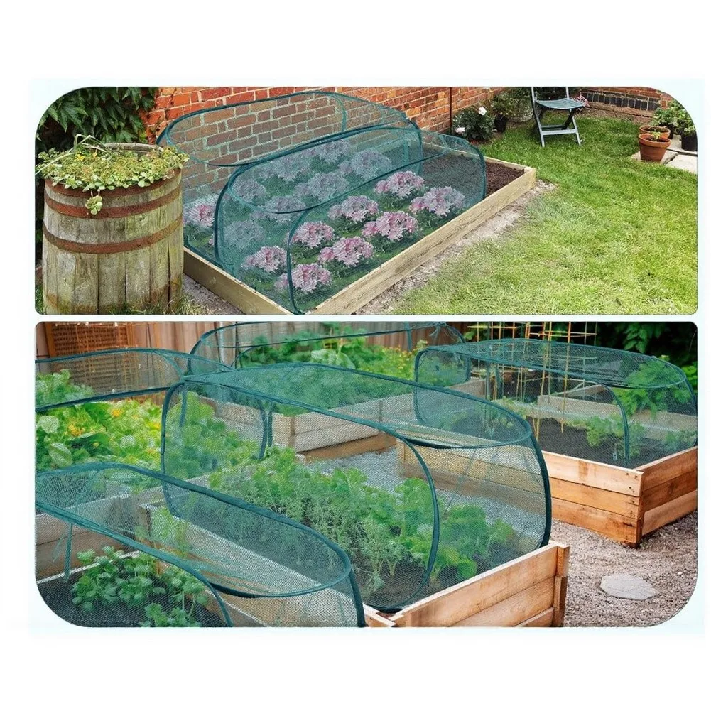 2-Pack Pop-Up Plant Covers: Reliable Breathable Protection For Your Garden Pop-up Garden Mesh Plant Cover Garden