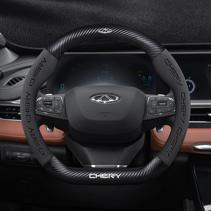 

38cm car steering wheel cover suede for Chery Ruihu 8 Ruihu 3 4 5 5X 4 8 Glx EQ7 Arizer non-slip car accessories