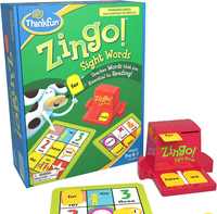 ThinkFun Zingo Word Builder Classic Early Reading Game,Enhances Vocabulary Spelling Skills, Educational Toy for Kids and Adults