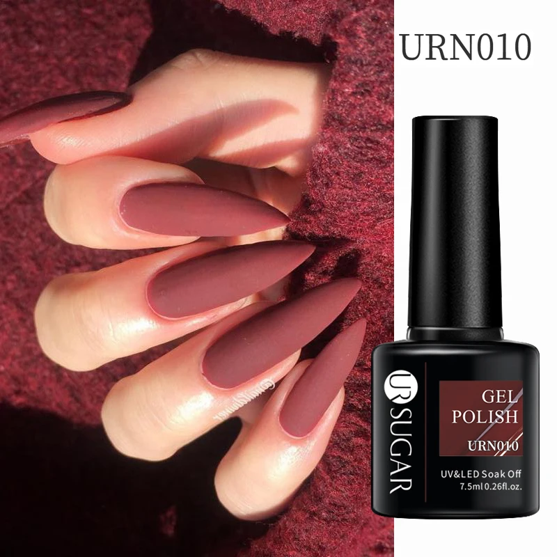 UR SUGAR 7.5ml Autumn Red Series Nail Gel Polish Gel Paint Nail Art Semi Permanent Nail Art Manicure Soak Off LED UV Nail Gel