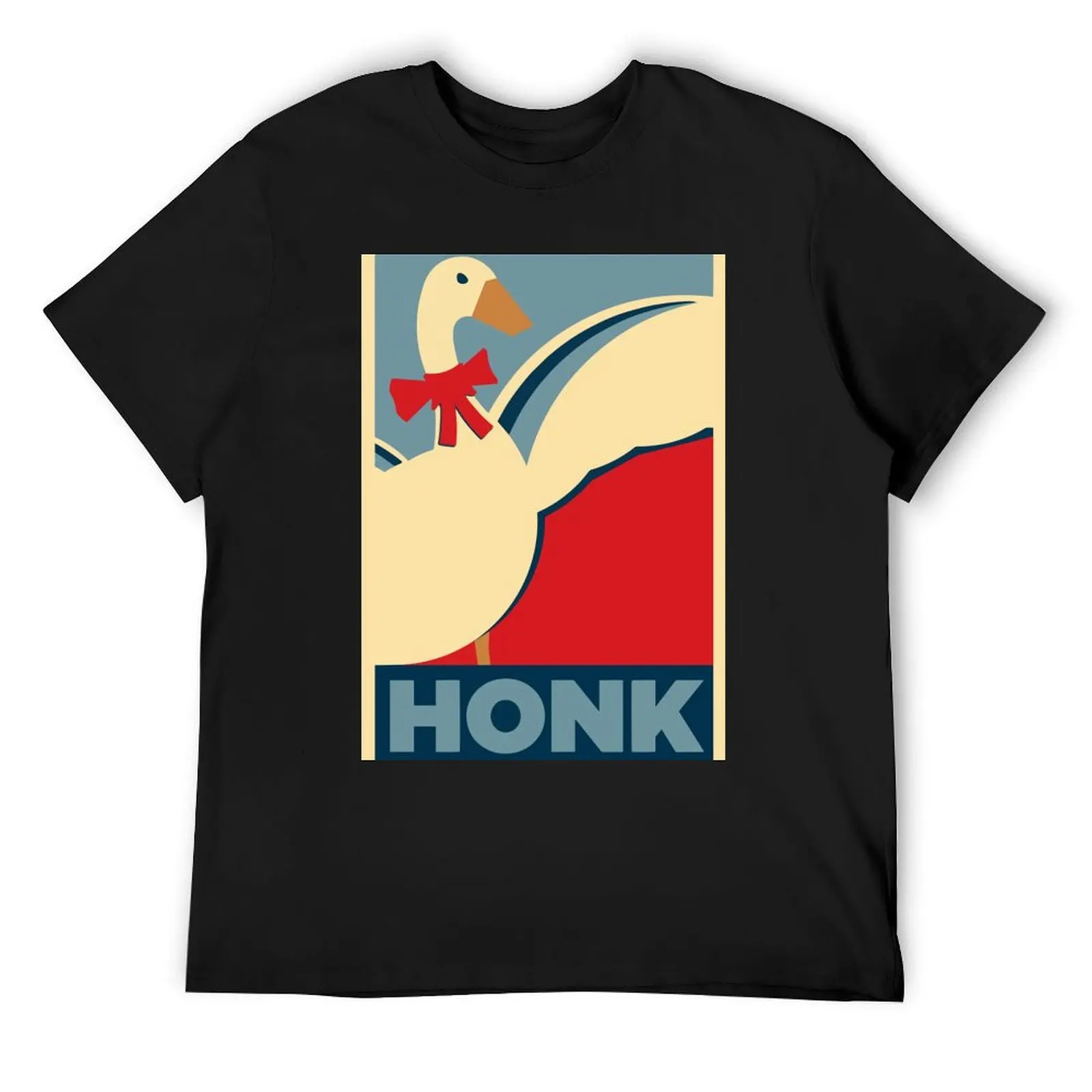 Футболка HONK Goose, милые топы, летняя рубашка, модные рубашки, мужская одежда больших размеров