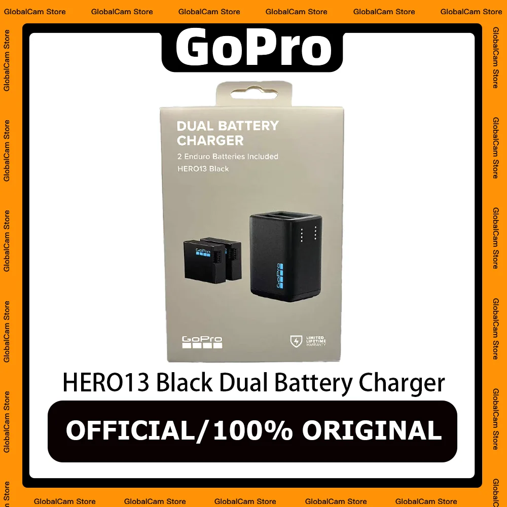 Original GoPro Dual Battery Charger for HERO13 Black (AEDBD-201)