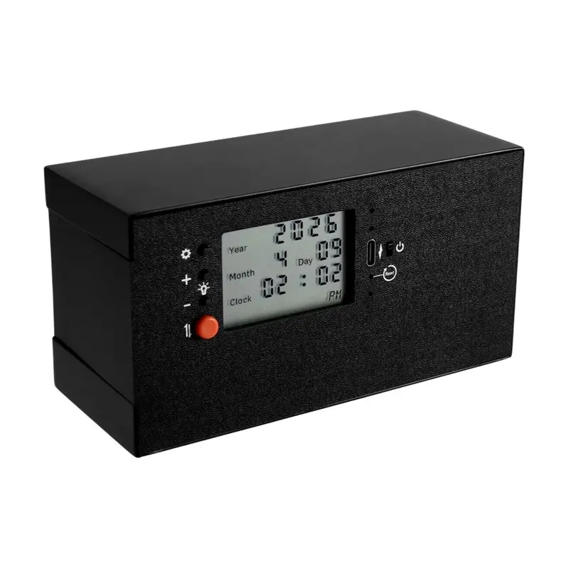 

Автоматические переворачивающиеся часы YANA50I - цифровые настольные часы-будильник в винтажном ретро-стиле, минималистичный декор для прикроватной тумбочки и офиса