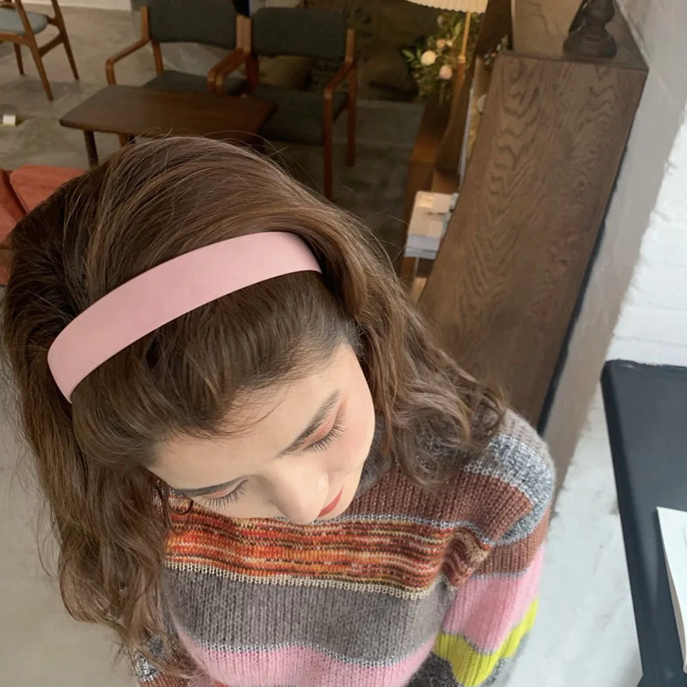 Diadema sencilla a la moda para niñas y mujeres, diademas con bisel para el pelo