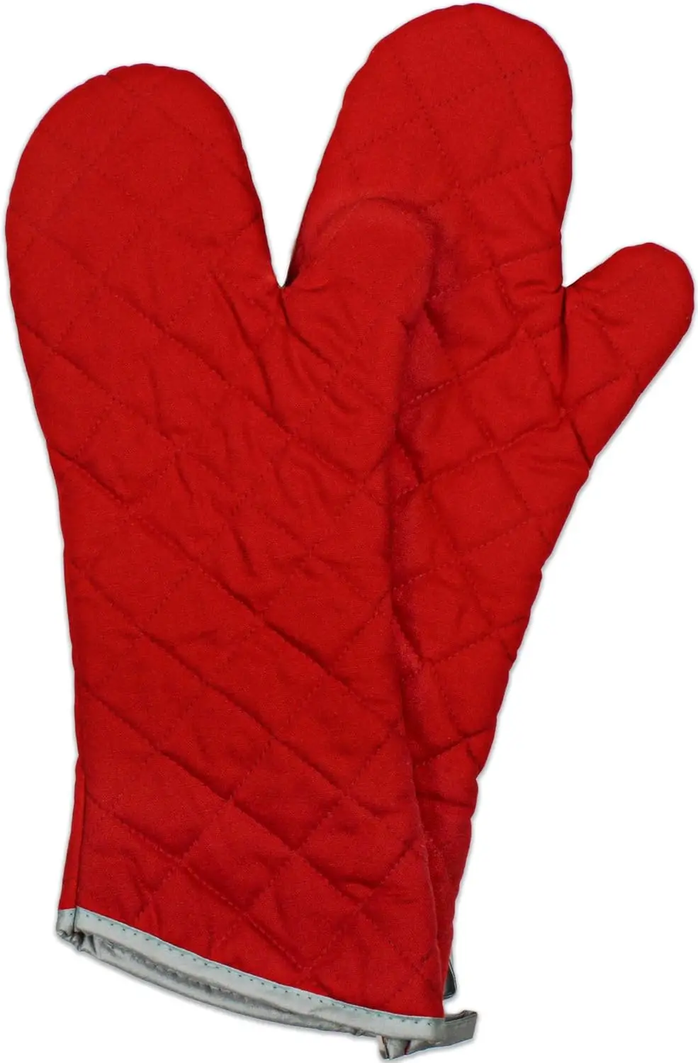 

17" Heavy-Duty Oven Mitts, Heat & Burn Protection for Kitchen, BBQ, Grilling, Lab-Tested, Flexible, Oversized, 2-Pack, Red