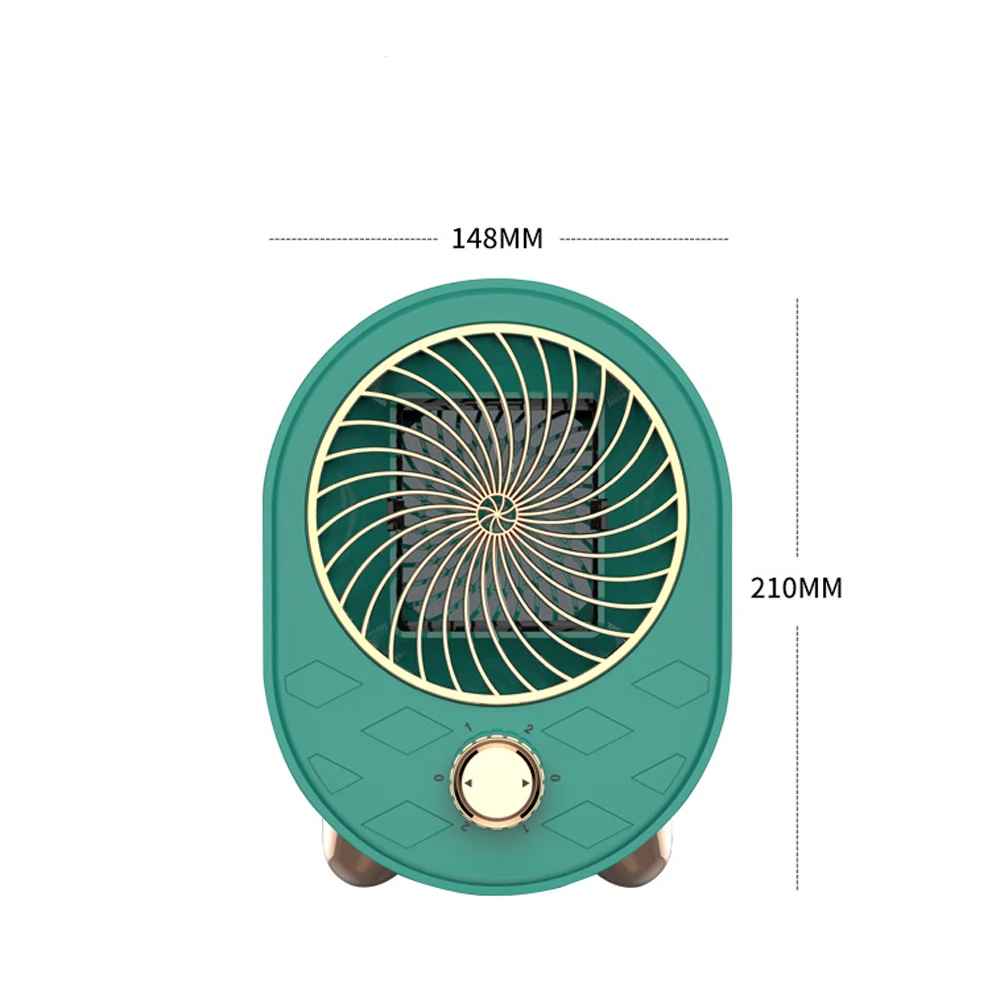 1000W Electric Heater Portable Desktop Fan Heater PTC Ceramic Heating Warm Air Blower Home Office Warmer Machine for Winter