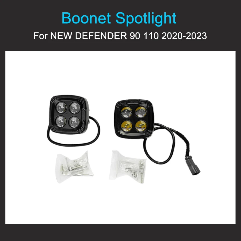 Boonet Spotlights for Land Rover Defender 90 110 2020-2023 Strobe Light Dome Light Clearance Lights