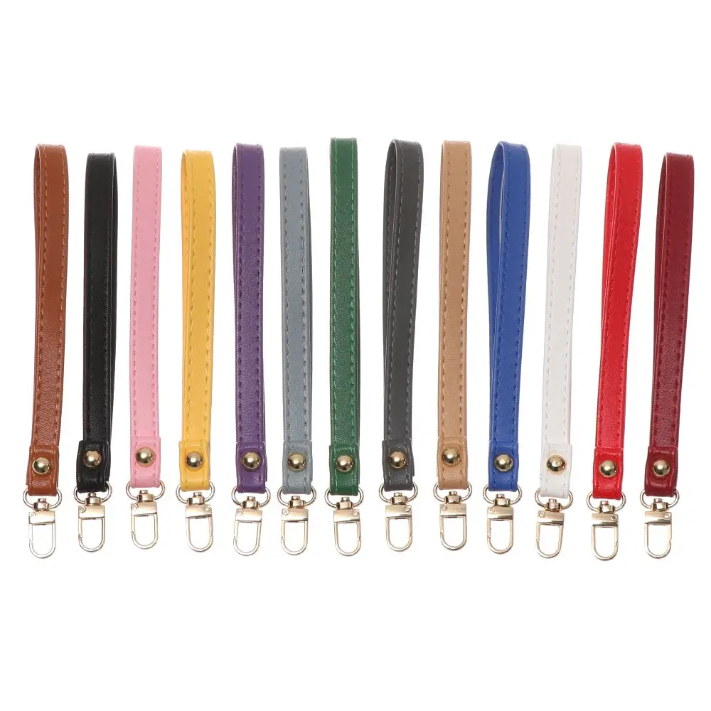 Replaceable Portable Bag Wrist Strap PU Leather Waterproof Handbag Straps Wallet Strap Belt