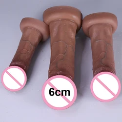 Realistic Dildos Big Glans With Suction Cup Vagina Anal Sex Toys For Woman Strapon Soft Penis Butt Plug Adults Cock Masturbator