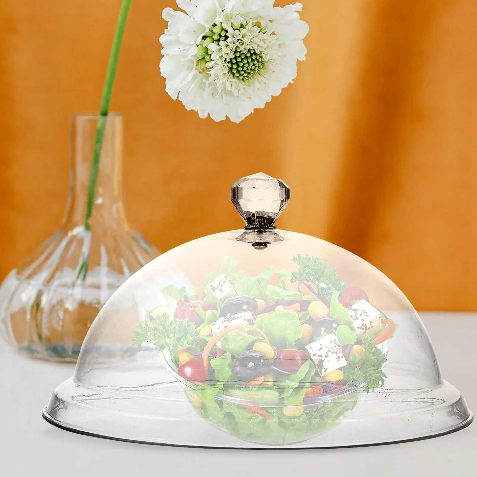 

1 Piece Food Protecting Cover with Smooth Edges Thickened Environmental Safe Material Ideal for Dish Vegetable Storage Kitchen