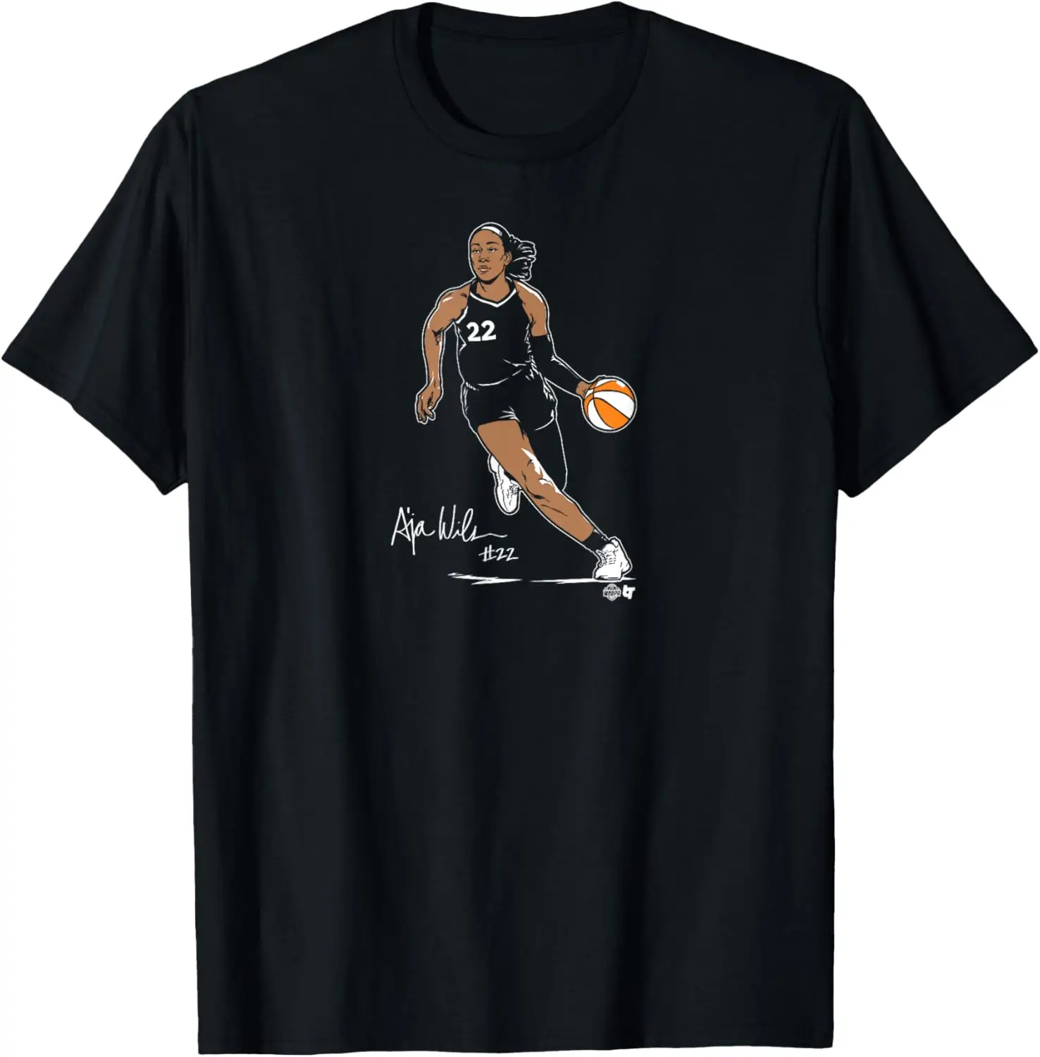 A'ja Wilson: Superstar Pose - Las Vegas Basketball T-Shirt