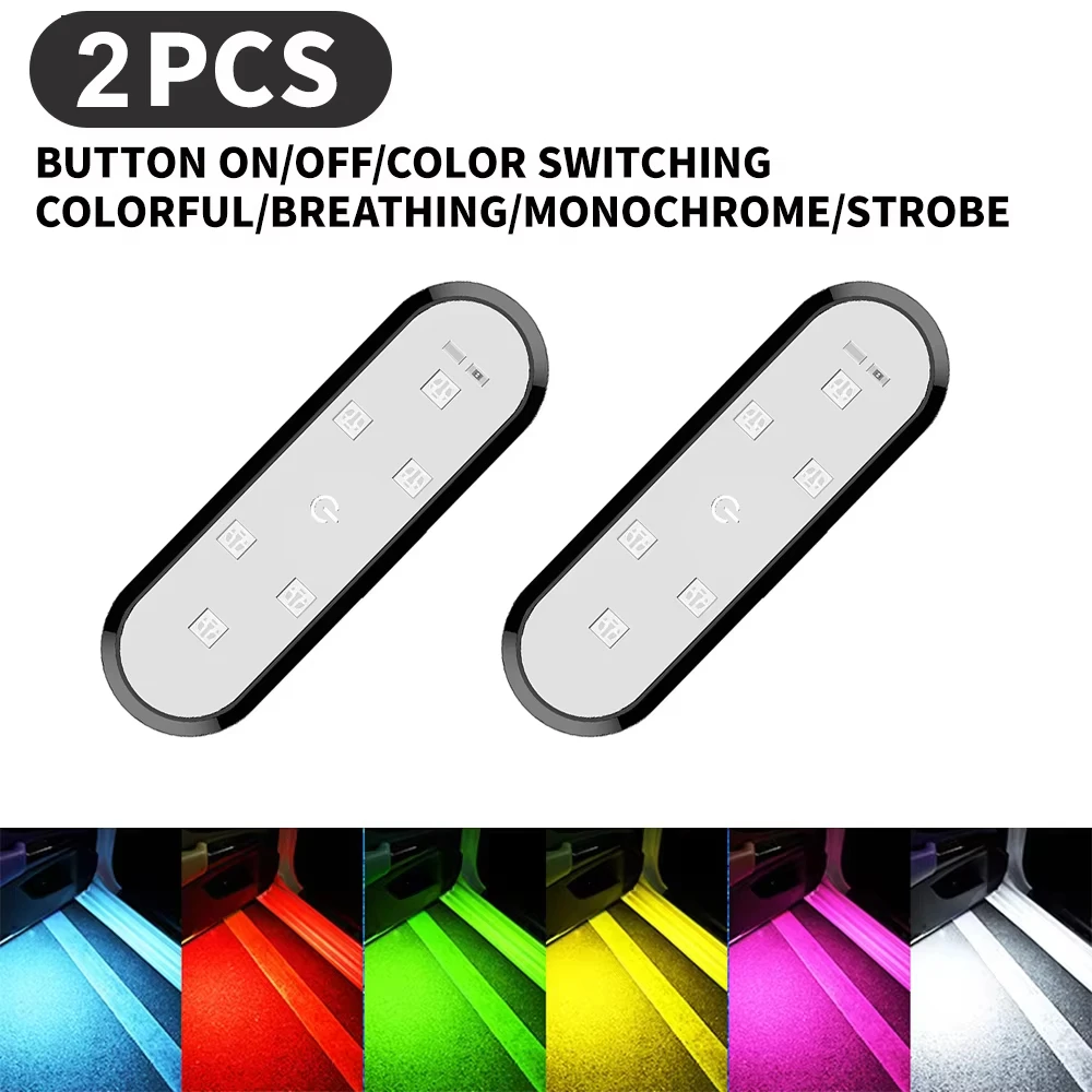 

2PCS LED Car Door Opening Warning Atmosphere Light Auto Door Decoration Welcome Decor Ambient Lamp Safety Car Accessories 5V