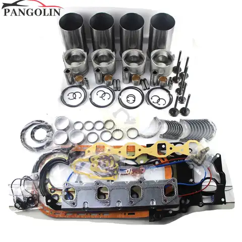 Engine Overhaul Rebuild Kit for Isuzu 4JB1 2.8L Non-turbo Engine Mustang Bobcat 843 853 1213 960 2060 Loader w/ 3 Month Warranty