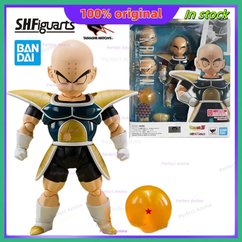 

100% Original in Stock Bandai S.H.Figuarts Dragon Ball Z Krillin Battle Suit Namek Three Planets Action Figure