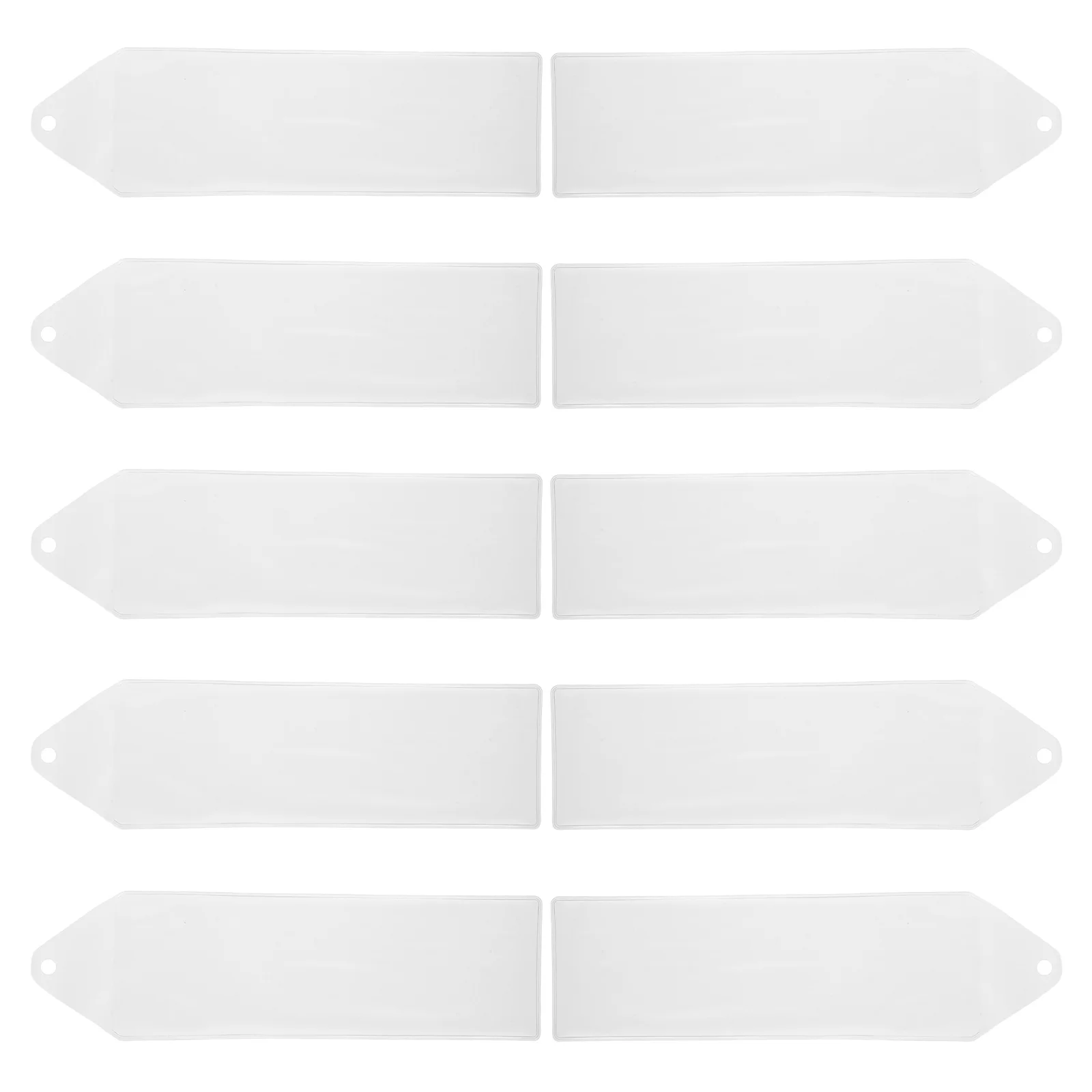 

10 Pcs Bookmark Covers Transparent PVC Hole Punch Lightweight Bookmark ganizers Photo Holders Office Supplies Student