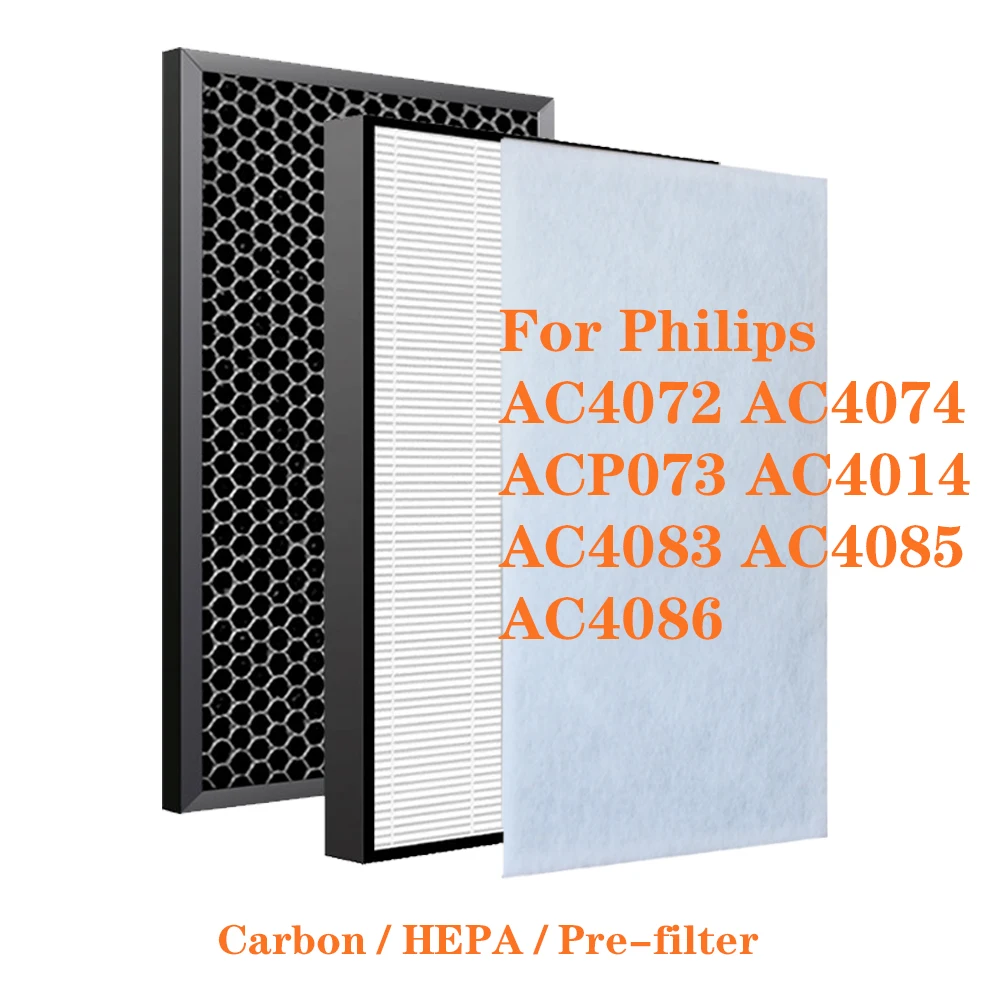 Replacement AC4143 AC4144 HEPA Carbon Filter for Philips AC4072 AC4074 AC4083 AC4084 AC4085 AC4086 AC4014 ACP073 Air Purifier