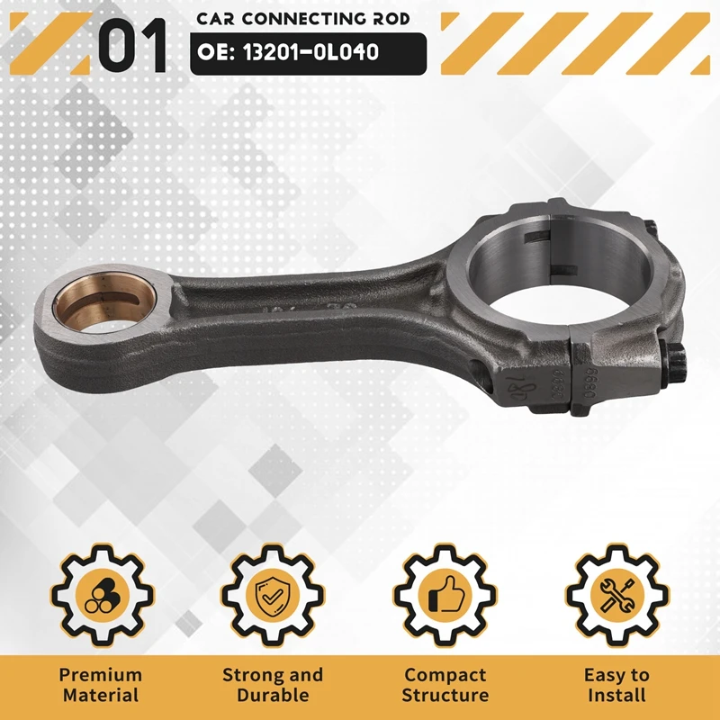 13201-0L040 Car Engine Connecting Rod For Toyota Fortuner 05-12 Hilux 04-12 Hiace 05-14 13201-0L041