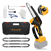 550W Mini Brushless Chainsaw 6 Inch Cordless Portable Electric Chain Saw Tree Wood Cutting for Dewalt 20V Battery (No Battery)
