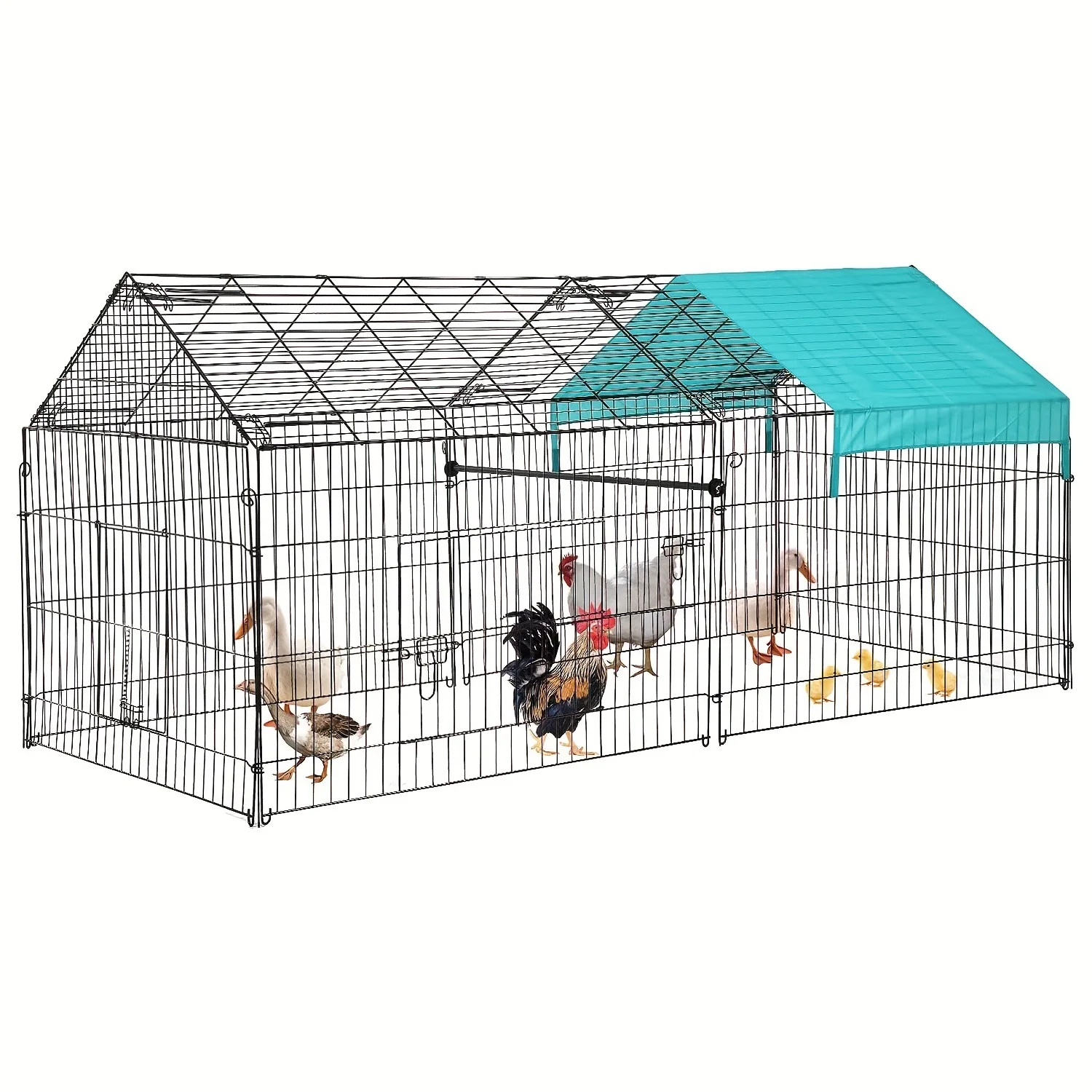 

Metal Chicken Coop for Yard Chicken Enclosures Outdoor Anti