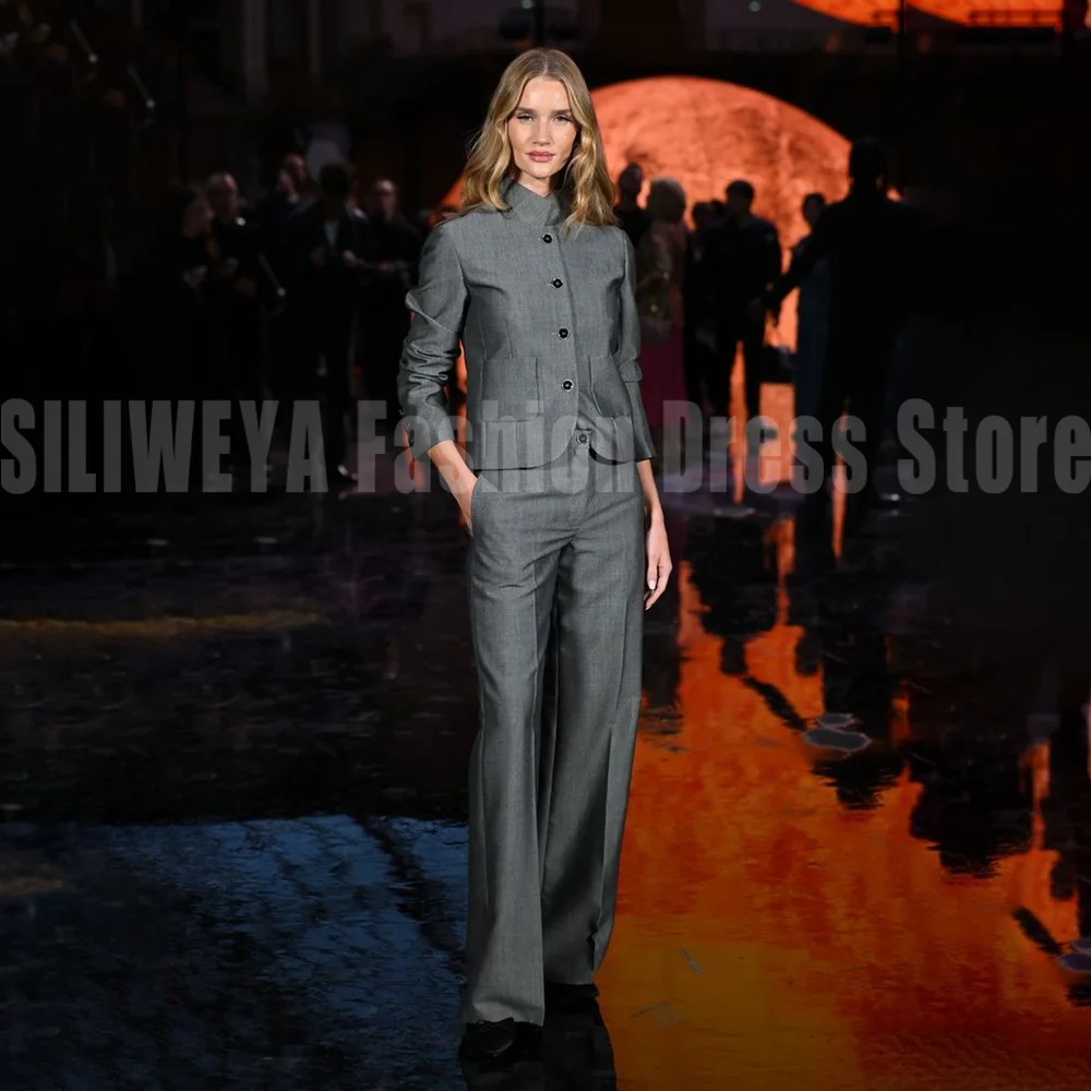 Luxury Single Breasted Female Suit High Quality Boutique Chic Outfits Smart Casual 2 Pieces Jacket Pants Trajes De Mujer Elegant