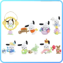 Pochacco Statue Flower and Youth Series Sanrio Doll Action Anime Figures Pochacco Doll Toys Esports Figurine Room Desktop Gifts