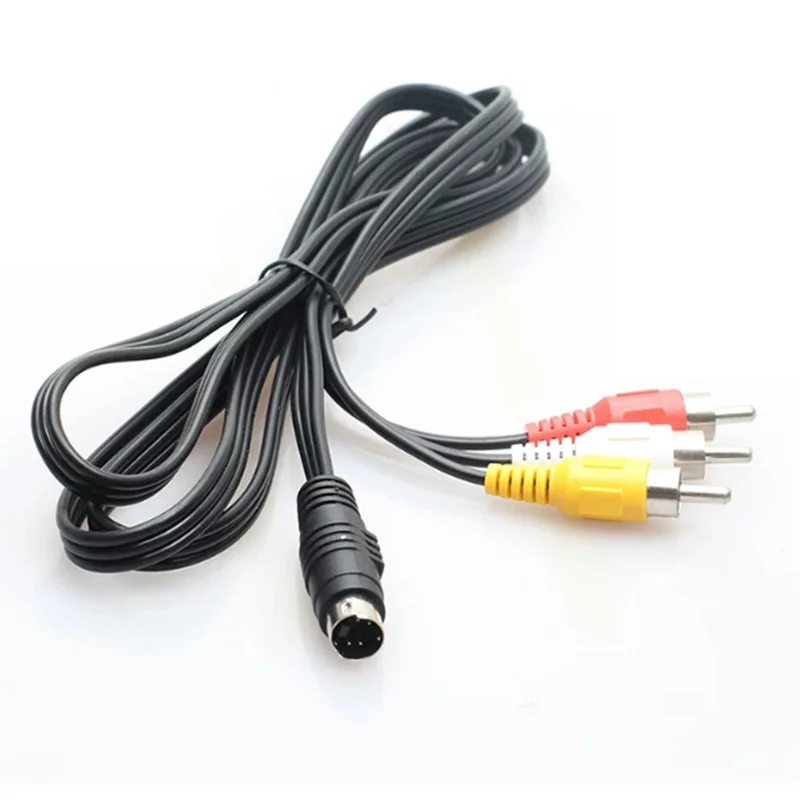 For DVD PC TV For DVD PC TV 30cm 150cm Mini DIN 4 Pin S-Video Male To 3 RCA Male Female AV Audio Video Adapter Cable