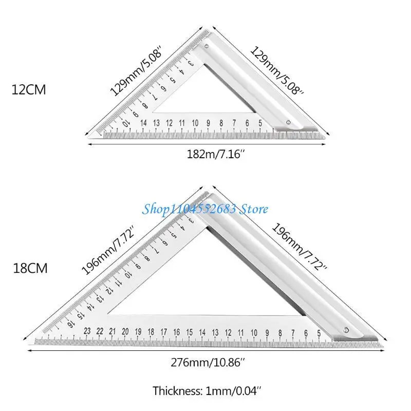 Y6GD para Triangle Square Carpenter cuadrado aluminio para Triangle para Triangle Square