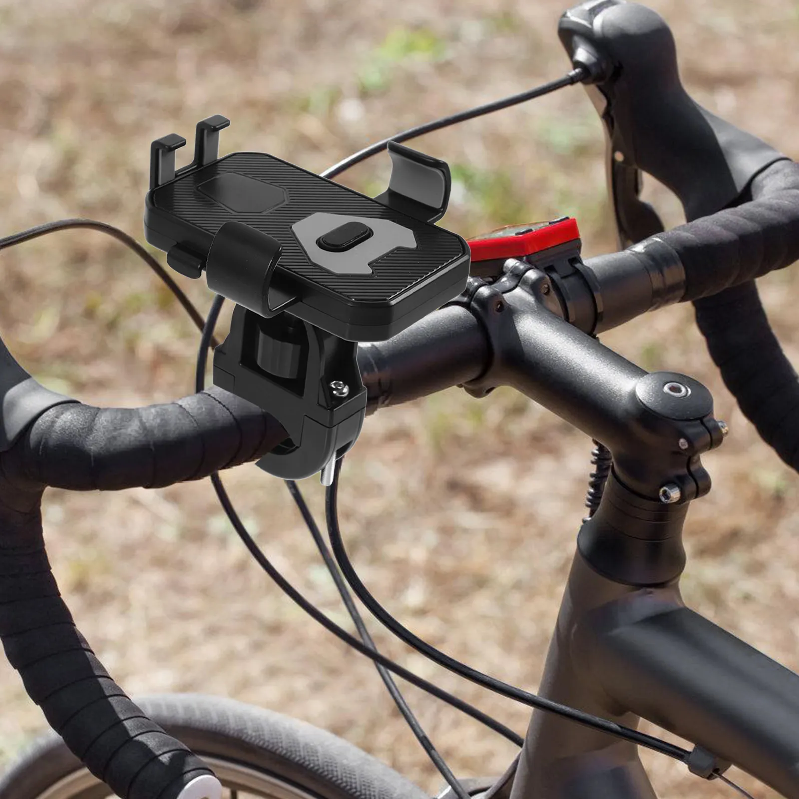 

Bike Handlebar Phone Holder Shockproof Rotation Mount for Motorcycle Electric Bike Mountain Bicycle Navigation Support