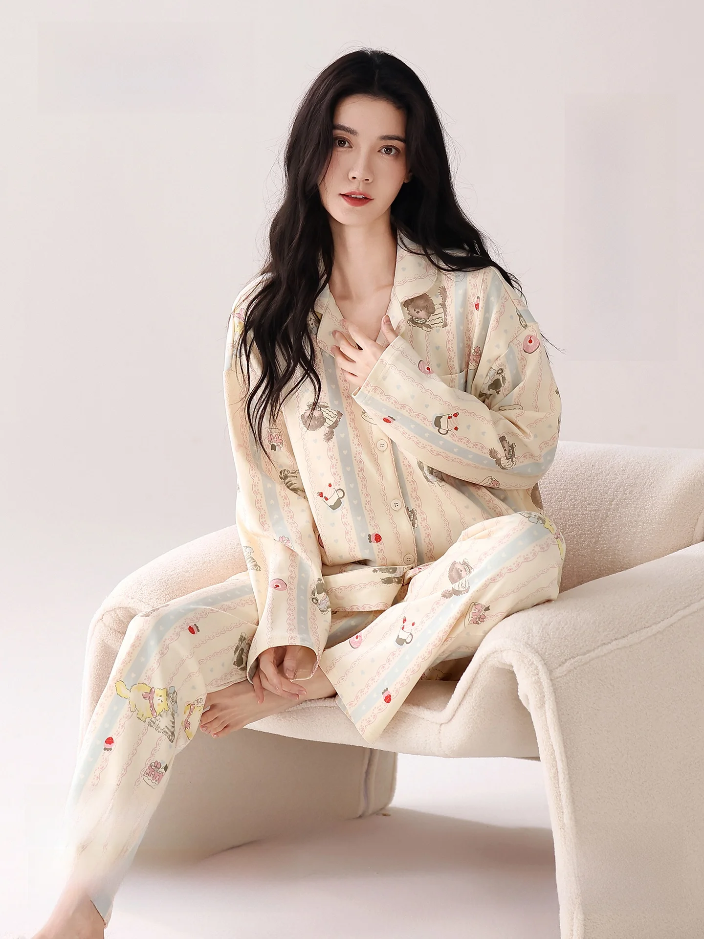 ensemble-de-vetements-de-nuit-pour-femmes-enceintes-en-pur-coton-avec-coussinets-pour-la-poitrine-vetements-de-maison-pour-l'allaitement-post-partum-chemise-de-nuit-confortable-a-manches-longues-pour-la-maison