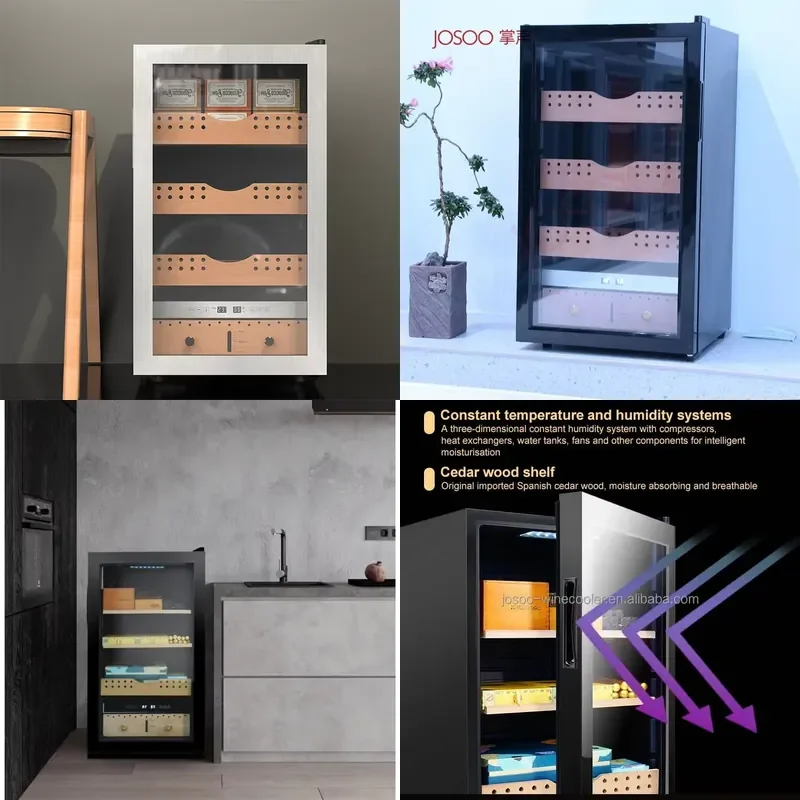 for Josoo Upright Electric Wine Refrigerator and Cigar Cooler with Spanish Cedar Humidor Storage for 550 to 650 Cigars OEM