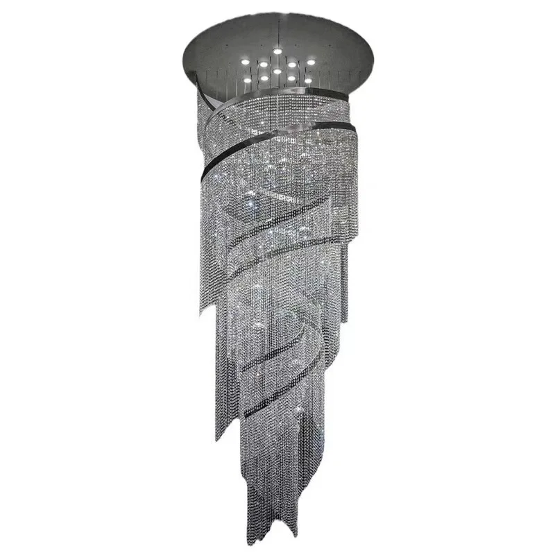 

Lou Hotel Home Improvement Villa Light Luxury Living Room Stainless Steel Crane