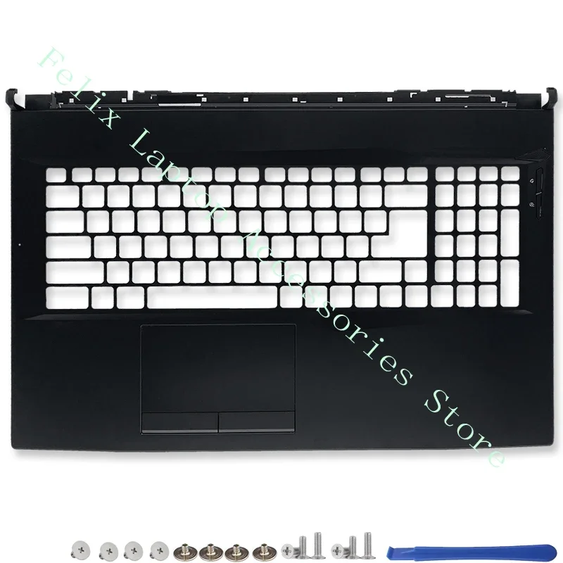 Imagem -04 - Laptop Preto Tampa Traseira para Msi Moldura Frontal Palmrest Caixa Inferior Dobradiças Dobradiça a b c d Capa Gl75 Ms17e2 Ms-17e4 Series Novo