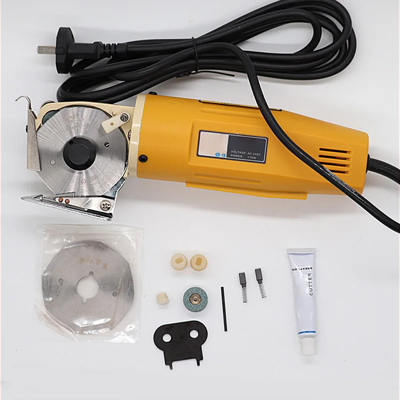 Industrial Electric Scissors Cutting Cloth Machine Silent Servo Direct Drive Electric Round Knife Cutting Machine