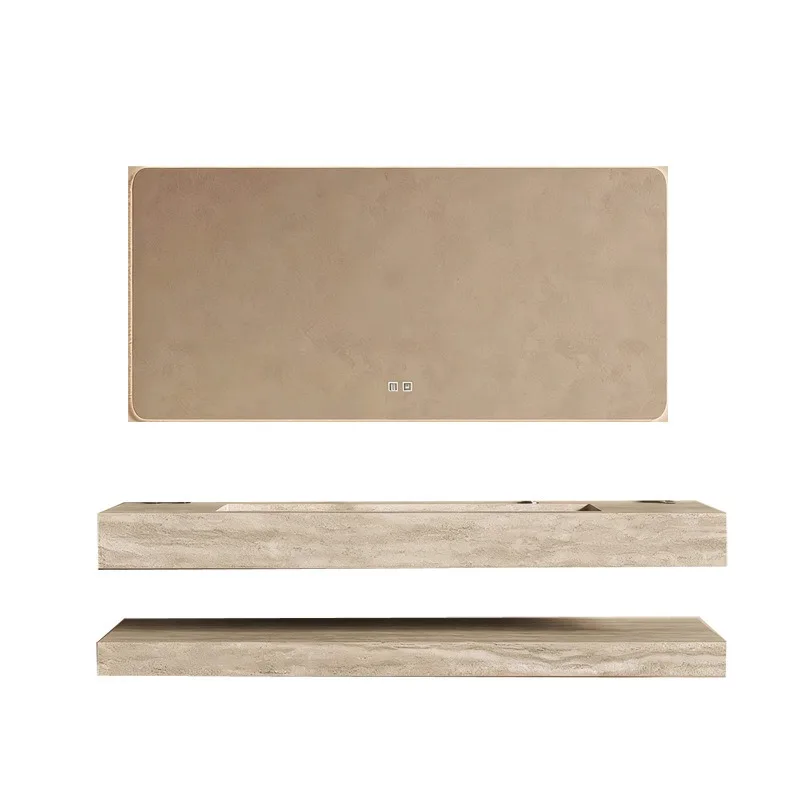 

Integrated seamless basin, bathroom cabinet combination washbasin, washbasin, sink hotel double basin, washbasin light luxury