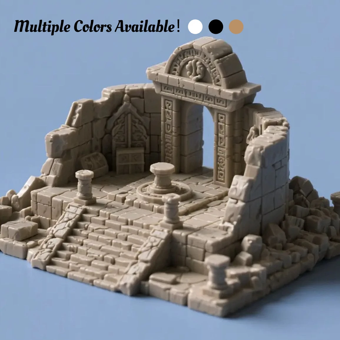 

Original 1/144 Ancient Altar Ruins，DIY Paintable Miniature Collectible，Aquarium & Desktop Decor，Miniature Landscape Gift，